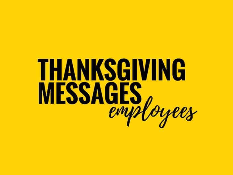 happy thanksgiving to employees