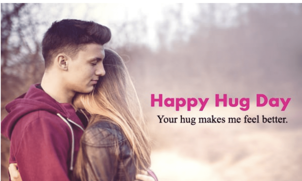 happy hug day to boyfriend